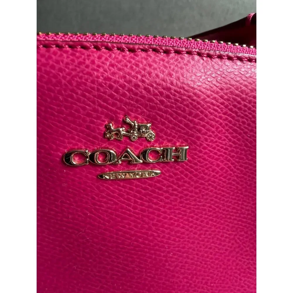 Coach Mini Christie Carryall Leather Shoulder HandBag Hot Pink